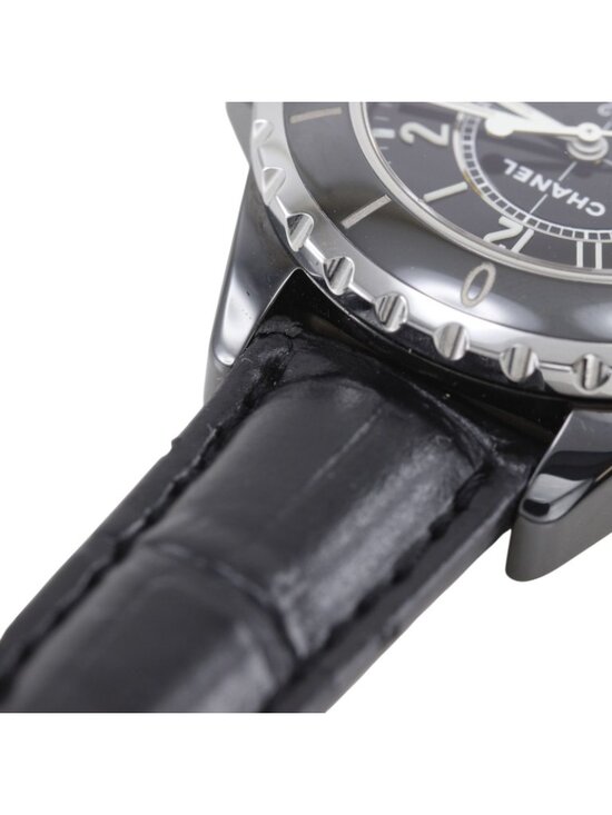 Chanel 33 Ceramic Leather Quartz Analog Display Black Dial Watch main image 7